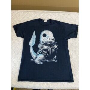 Vintage Fruit Of  The Loom Cool Creature Graphic Blue Shirt Men’s Size M